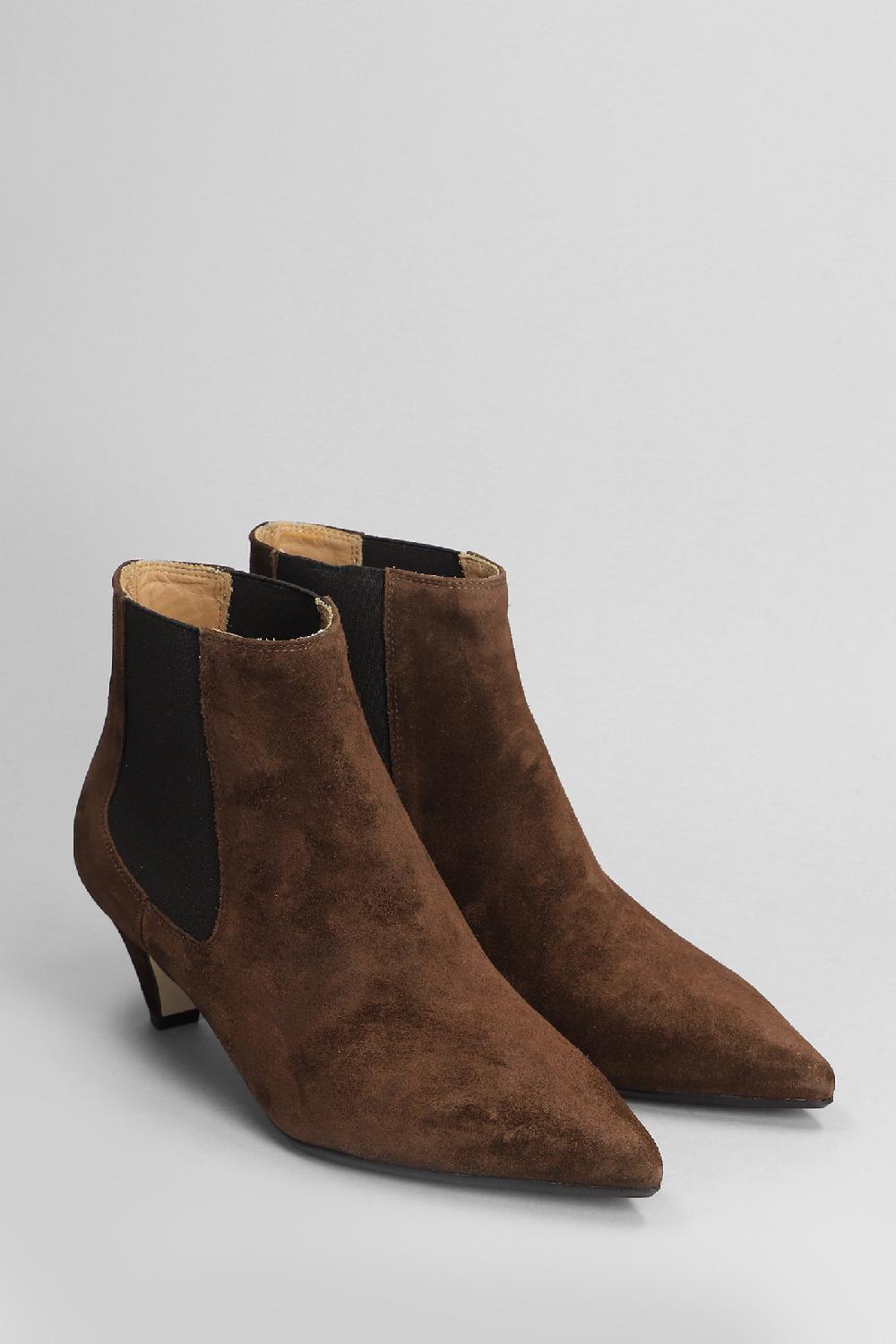 Deliberti Anna F. Tronchetti Tacco Alto In Camoscio Marrone Cod. 404811 - Deliberti The Luxury Shopping