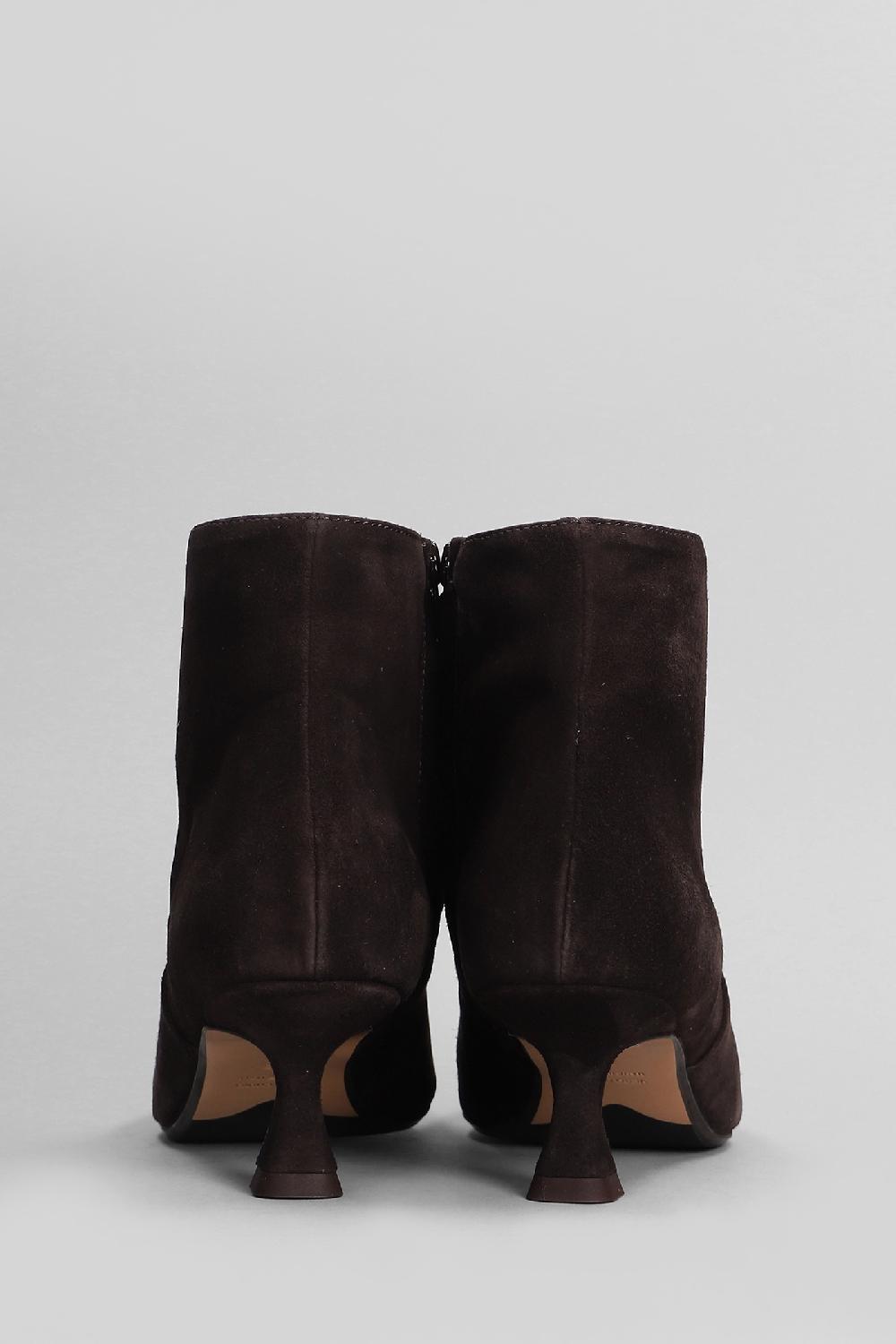 Deliberti Anna F. Tronchetti Tacco Alto In Camoscio Testa Di Moro Cod. 405566 - Deliberti The Luxury Shopping