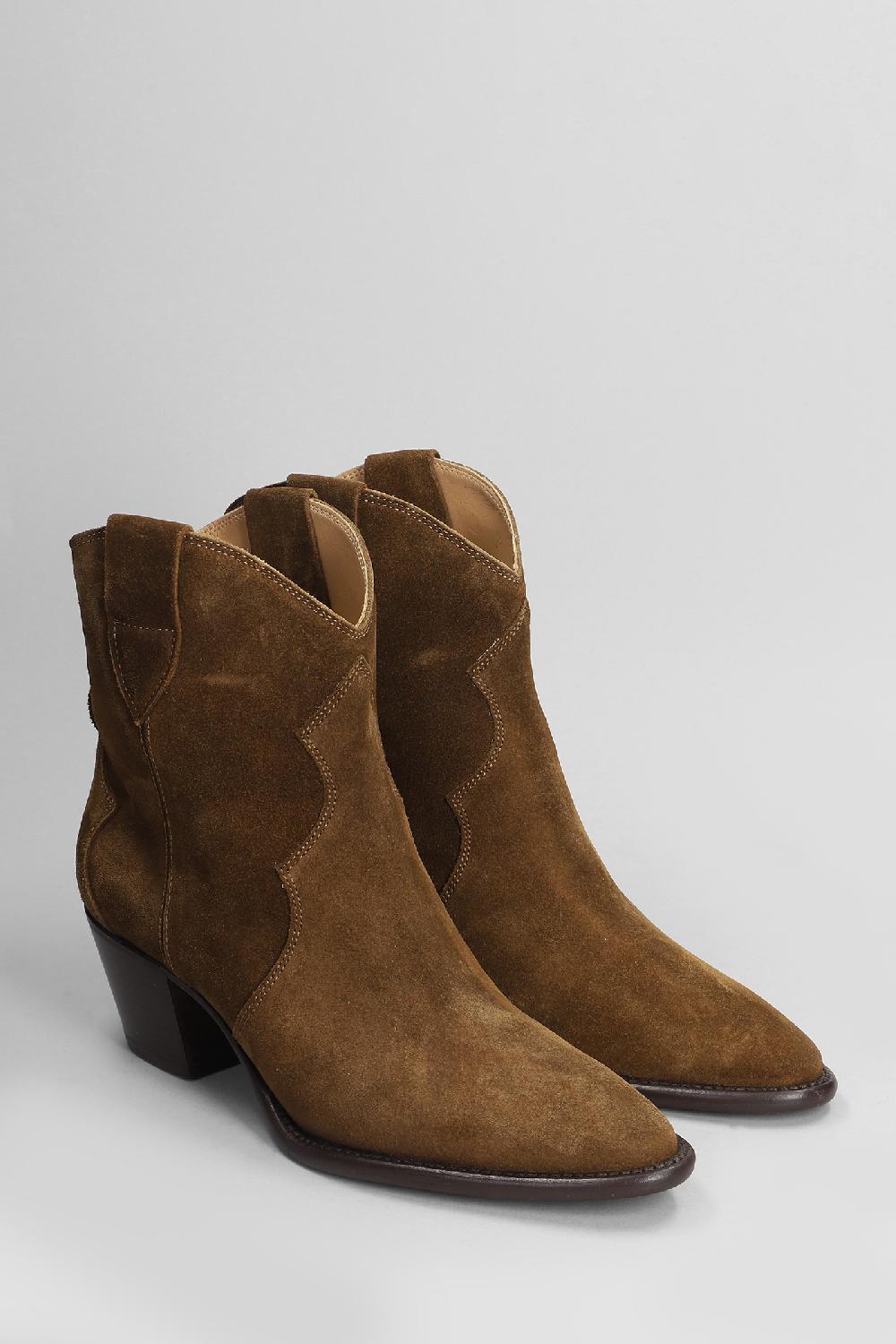 Deliberti Anna F. Tronchetti Texani In Camoscio Cuoio Naturale Cod. 404813 - Deliberti The Luxury Shopping