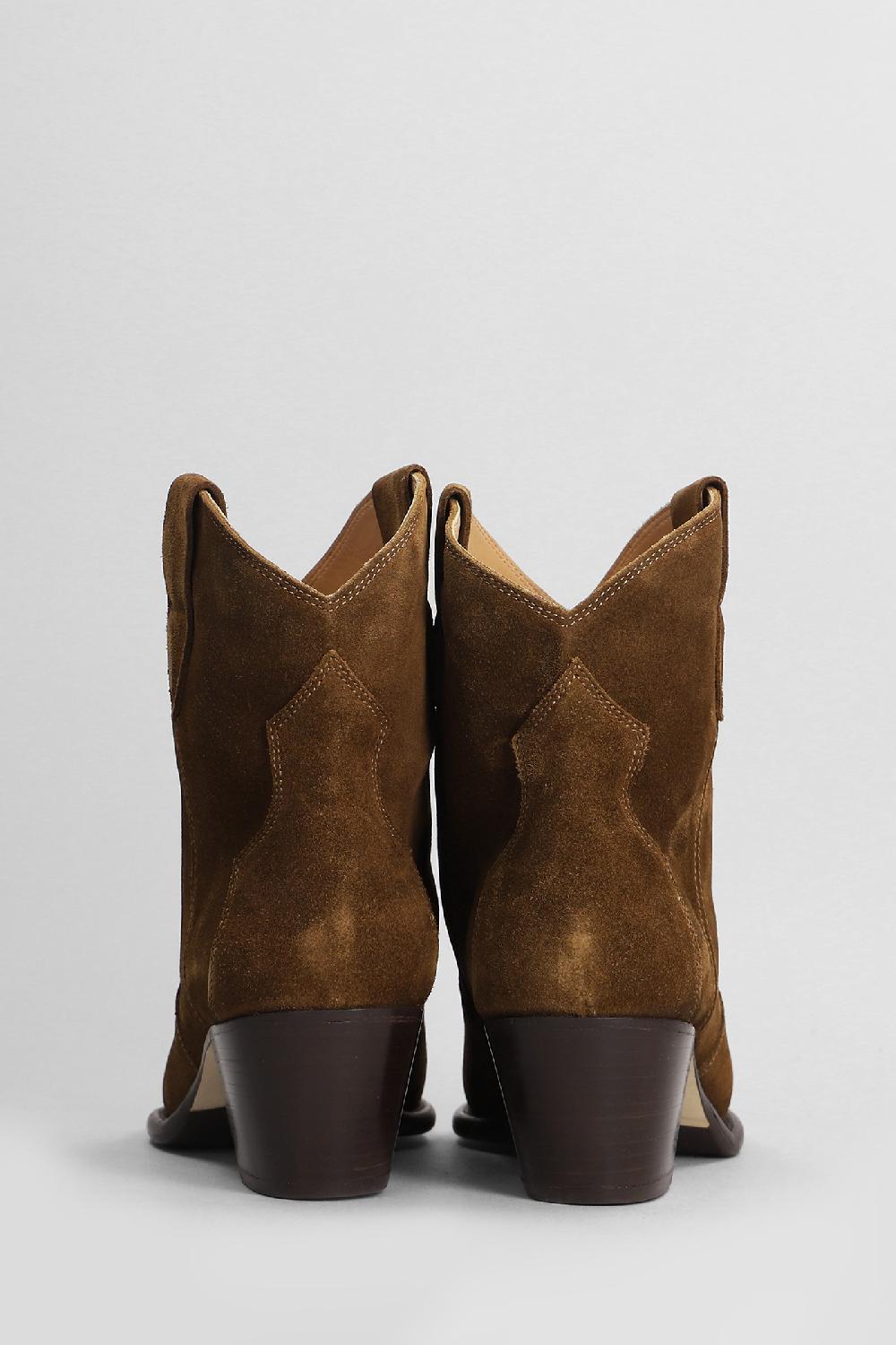 Deliberti Anna F. Tronchetti Texani In Camoscio Cuoio Naturale Cod. 404813 - Deliberti The Luxury Shopping