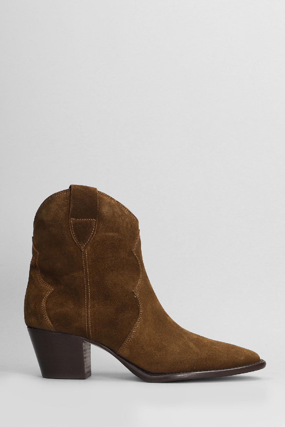 Deliberti Anna F. Tronchetti texani in camoscio cuoio naturale cod. 404813 - Deliberti The Luxury Shopping