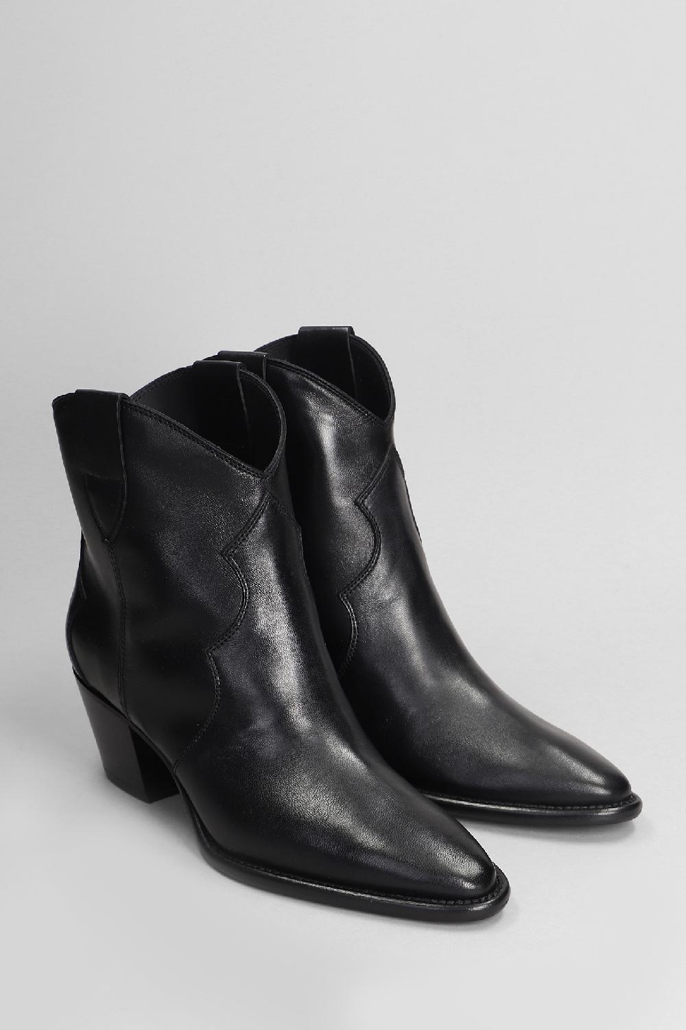 Deliberti Anna F. Tronchetti Texani In Pelle Nera Cod. 404812 - Deliberti The Luxury Shopping