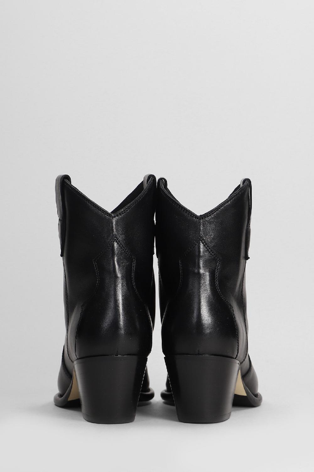 Deliberti Anna F. Tronchetti Texani In Pelle Nera Cod. 404812 - Deliberti The Luxury Shopping