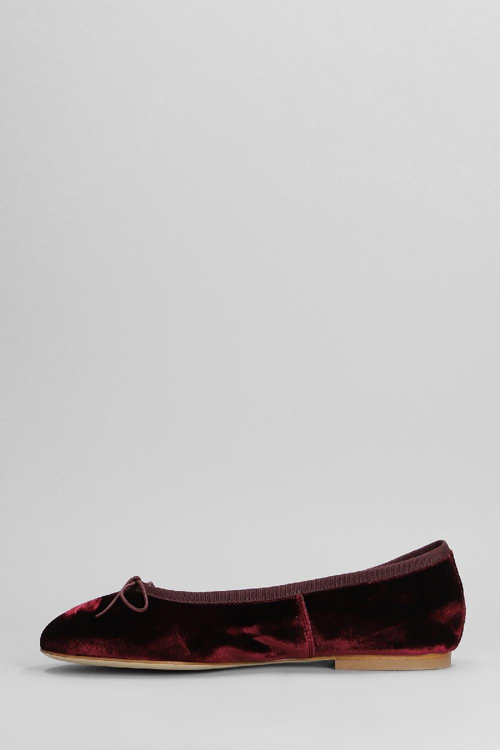 Deliberti Anniel Ballerine In Velluto Bordeaux Cod. 402958 - Deliberti The Luxury Shopping