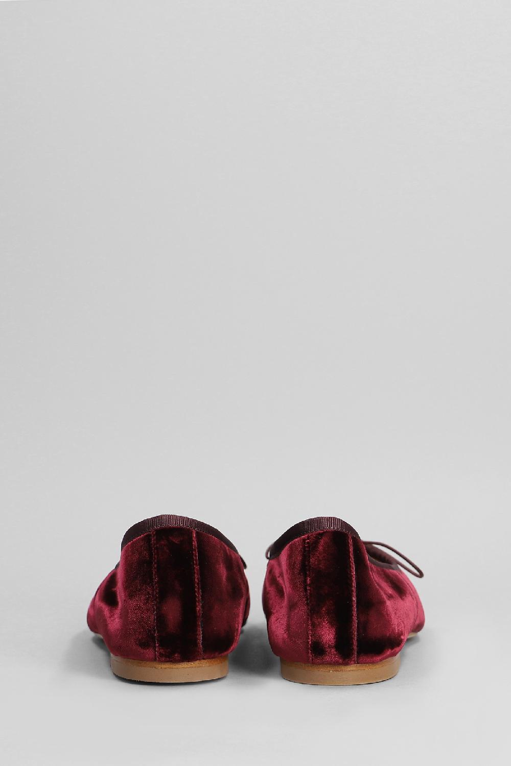 Deliberti Anniel Ballerine In Velluto Bordeaux Cod. 402958 - Deliberti The Luxury Shopping