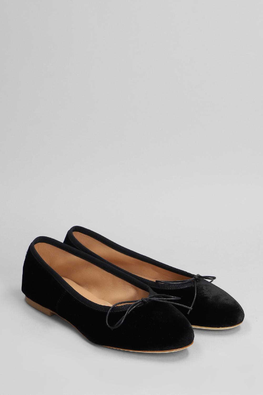 Deliberti Anniel Ballerine In Velluto Nero Cod. 402959 - Deliberti The Luxury Shopping