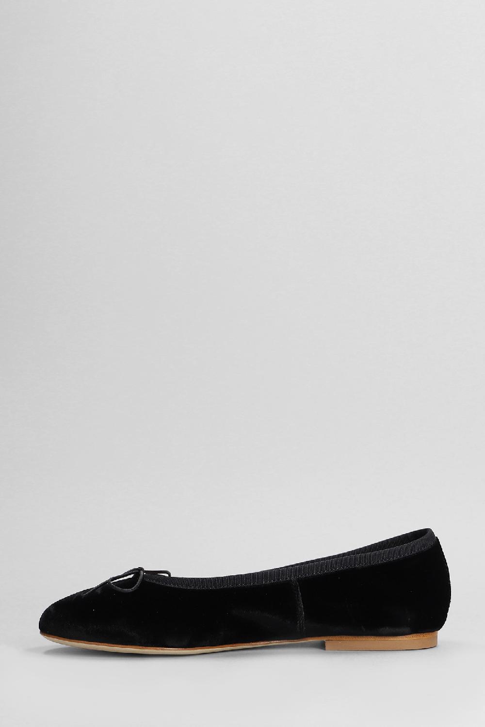 Deliberti Anniel Ballerine In Velluto Nero Cod. 402959 - Deliberti The Luxury Shopping