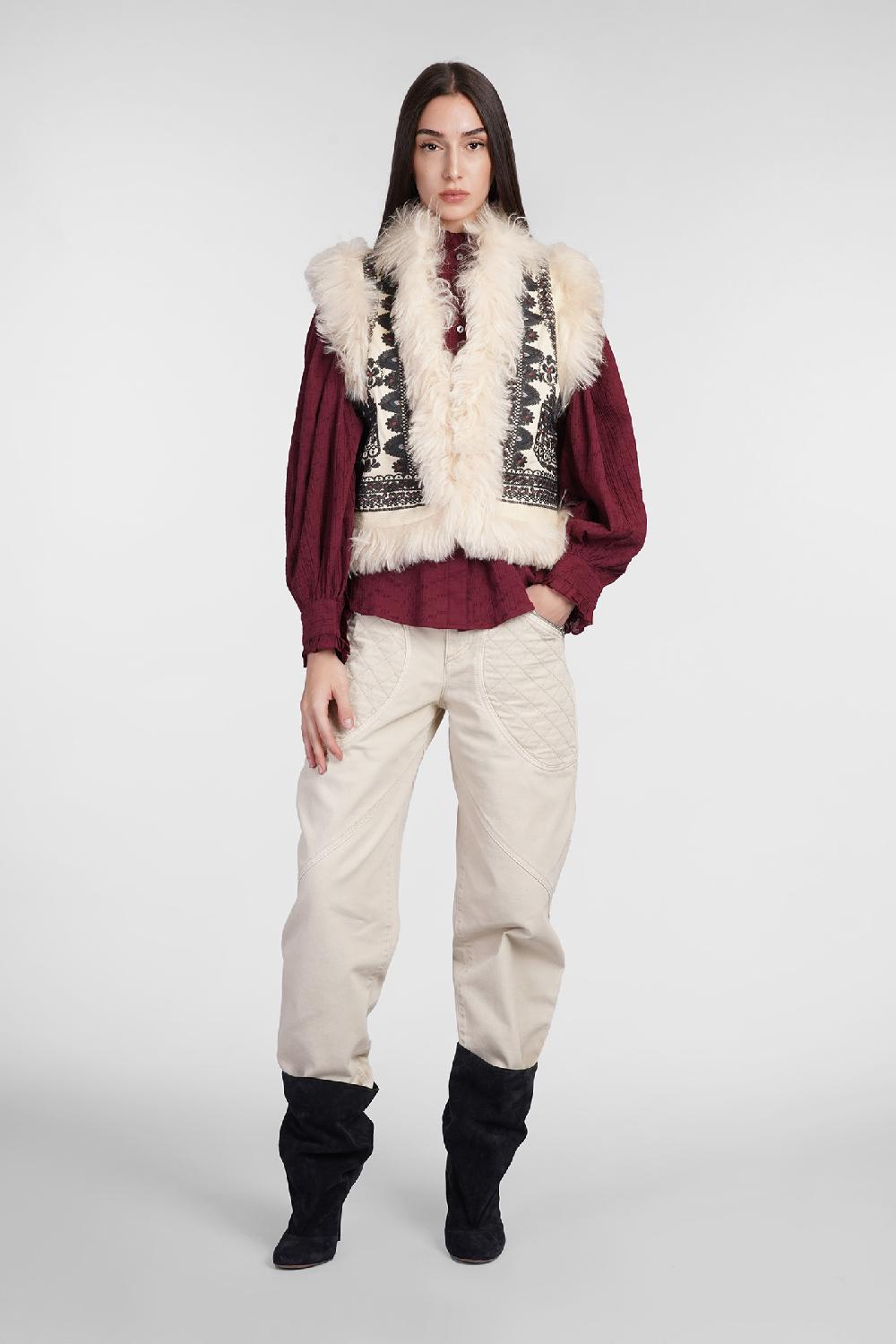 Deliberti Antik Batik Camicia Yvette In Cotone Bordeaux Cod. 406698 - Deliberti The Luxury Shopping