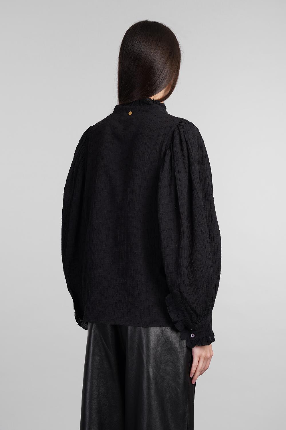 Deliberti Antik Batik Camicia Yvette In Cotone Nero Cod. 406699 - Deliberti The Luxury Shopping