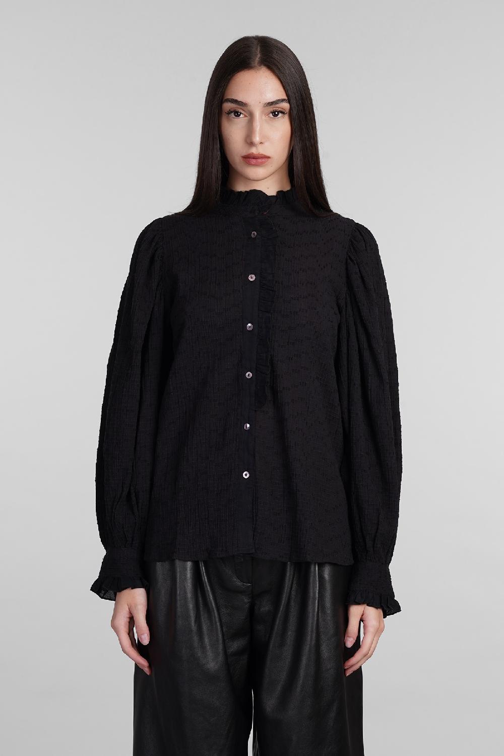 Deliberti Antik Batik Camicia yvette in cotone nero cod. 406699 - Deliberti The Luxury Shopping