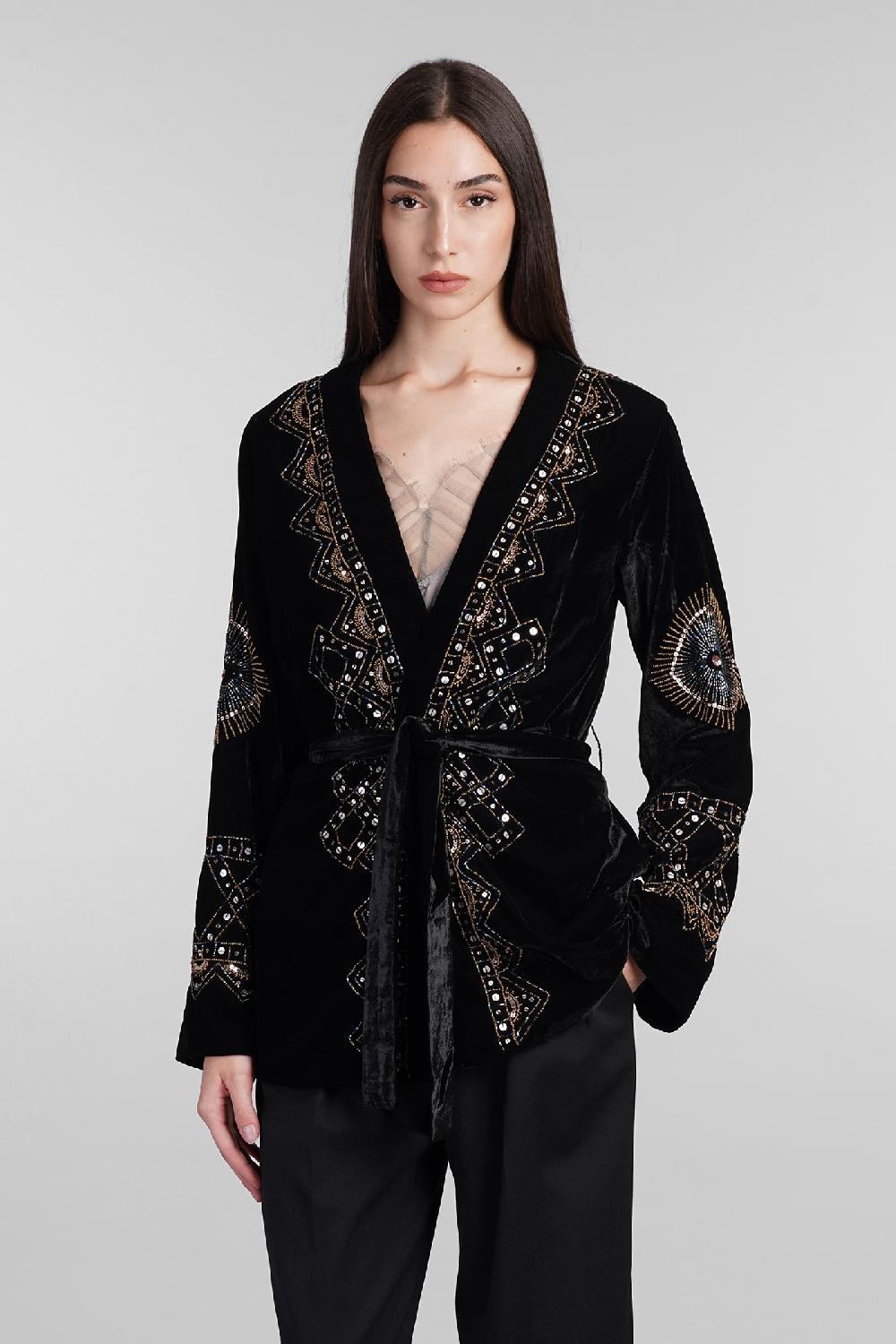 Deliberti Antik Batik Giacca casual illuminati in nylon nero cod. 406694 - Deliberti The Luxury Shopping