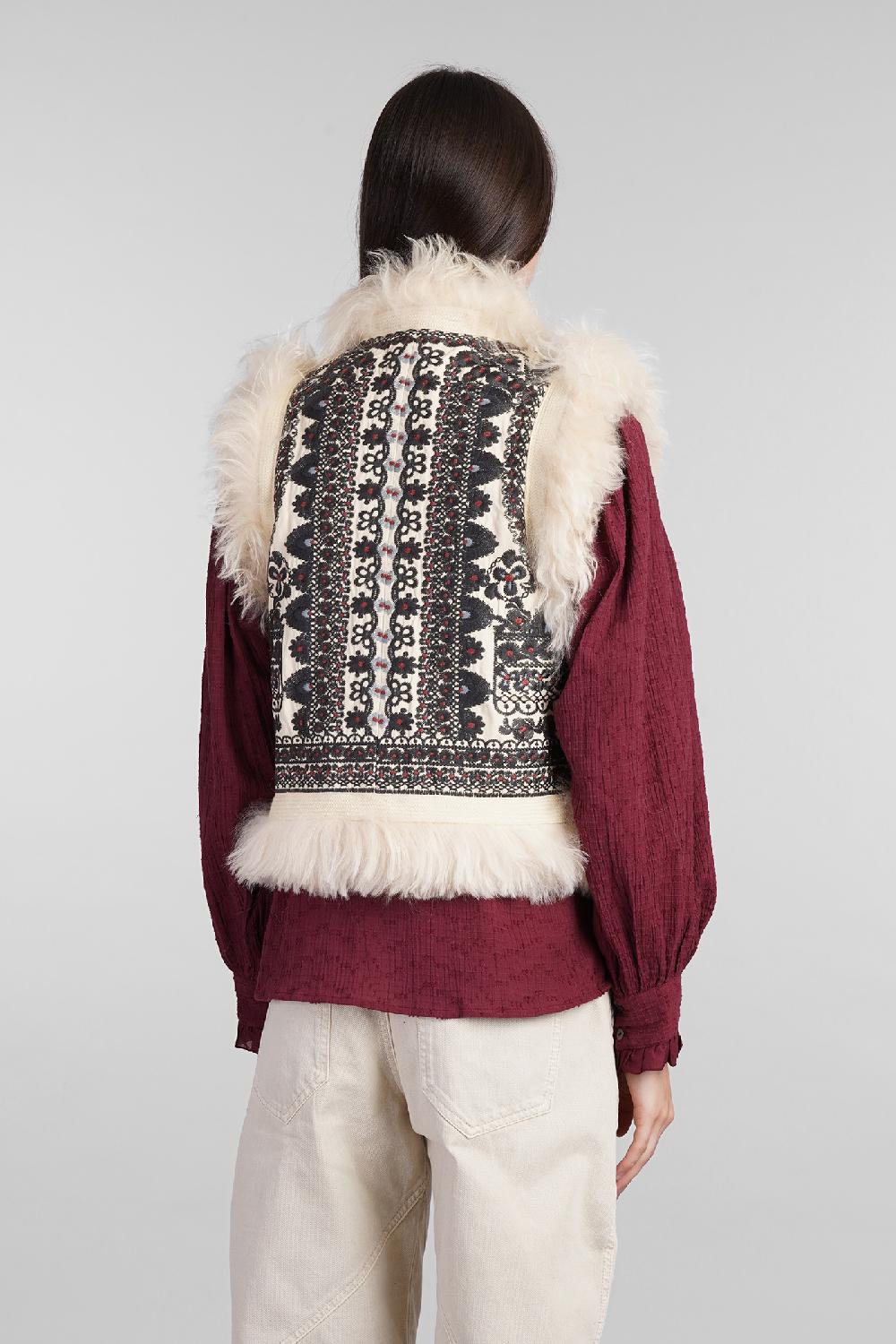 Deliberti Antik Batik Gilet Sandor In Cotone Beige Cod. 406697 - Deliberti The Luxury Shopping