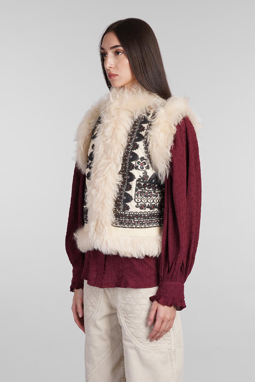 Deliberti Antik Batik Gilet Sandor In Cotone Beige Cod. 406697 - Deliberti The Luxury Shopping