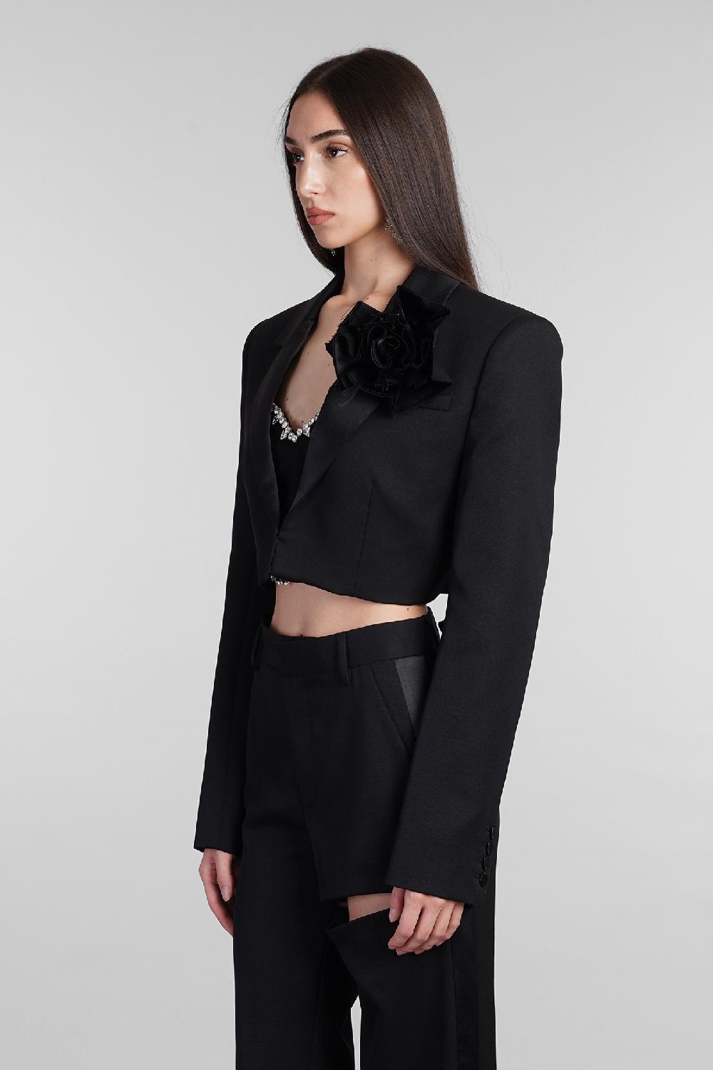 Deliberti Area Blazer In Lana Nera Cod. 406963 - Deliberti The Luxury Shopping