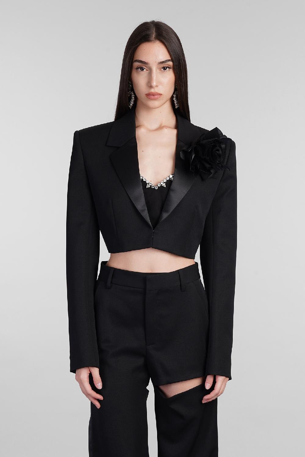 Deliberti Area Blazer in lana nera cod. 406963 - Deliberti The Luxury Shopping