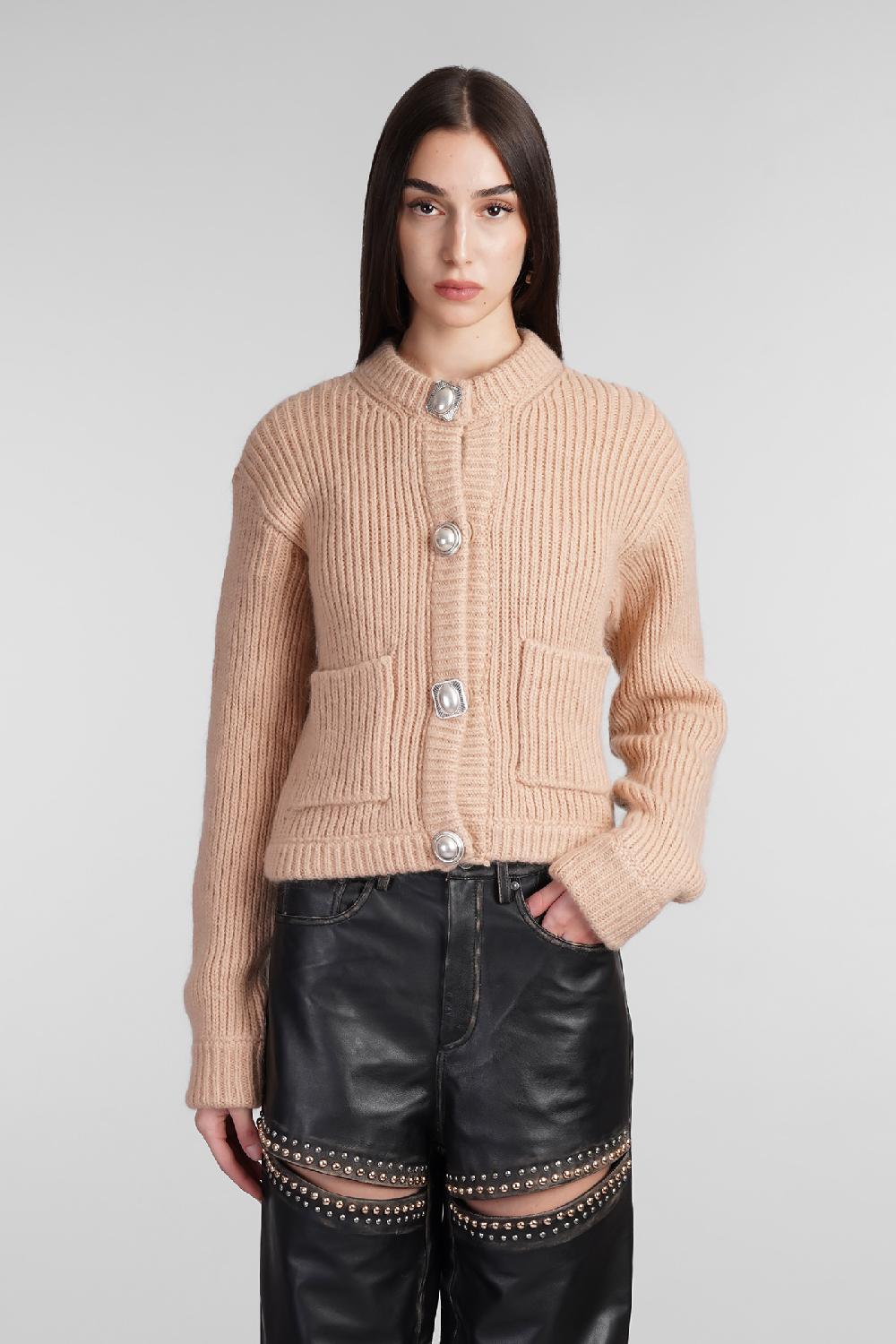 Deliberti Area Cardigan in acrilico beige cod. 409263 - Deliberti The Luxury Shopping