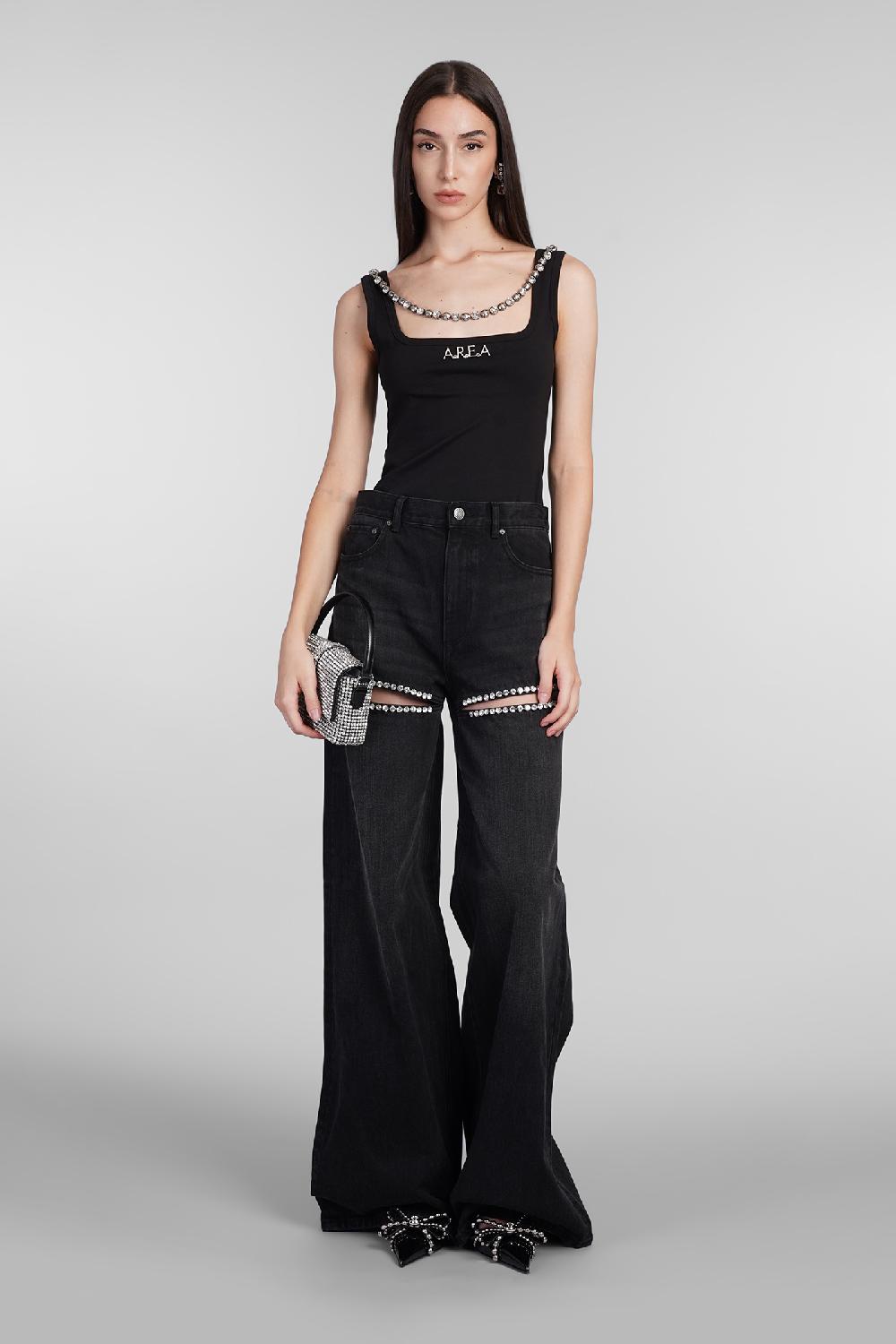 Deliberti Area Jeans In Denim Nero Cod. 406954 - Deliberti The Luxury Shopping