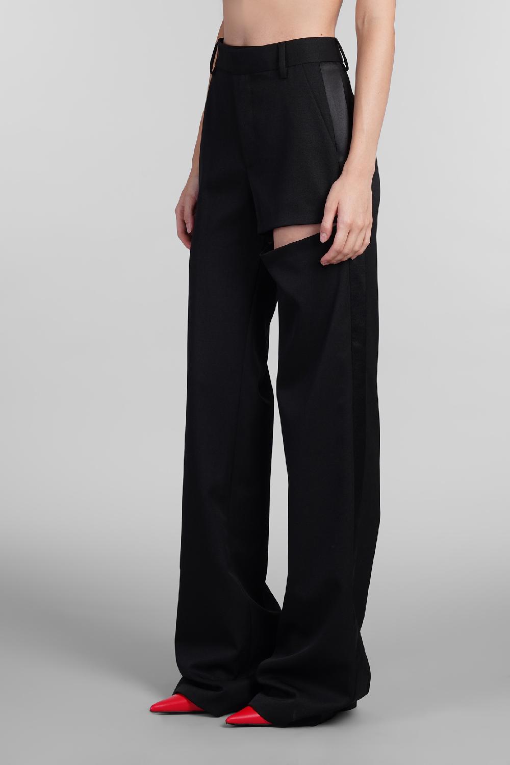 Deliberti Area Pantalone In Lana Nera Cod. 406962 - Deliberti The Luxury Shopping