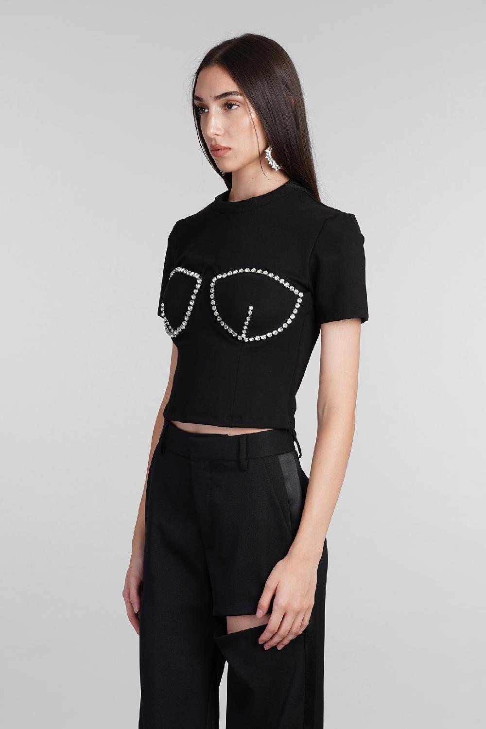 Deliberti Area T-shirt In Rayon Nero Cod. 406969 - Deliberti The Luxury Shopping