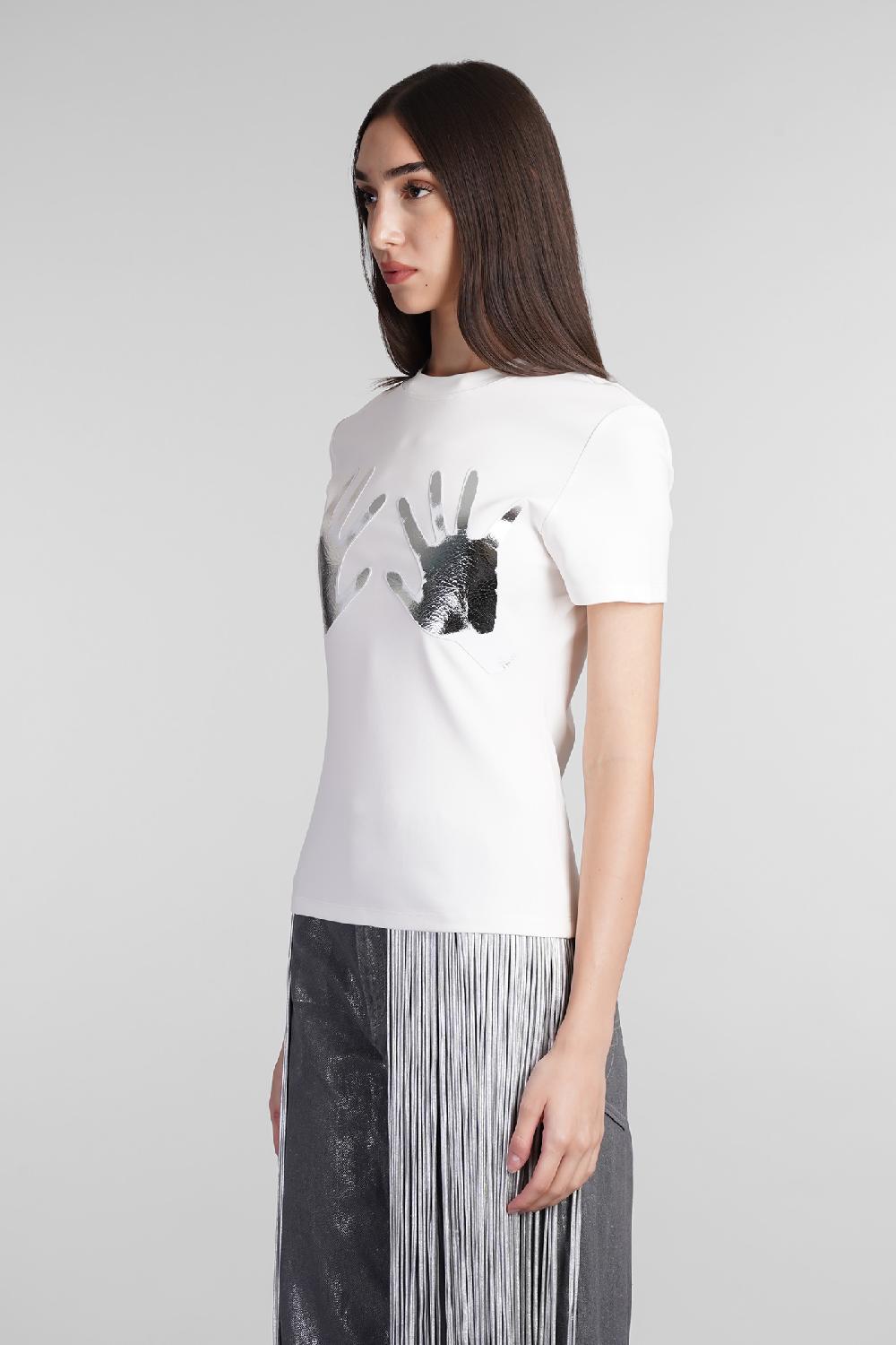 Deliberti Area T-shirt In Viscosa Bianca Cod. 409261 - Deliberti The Luxury Shopping