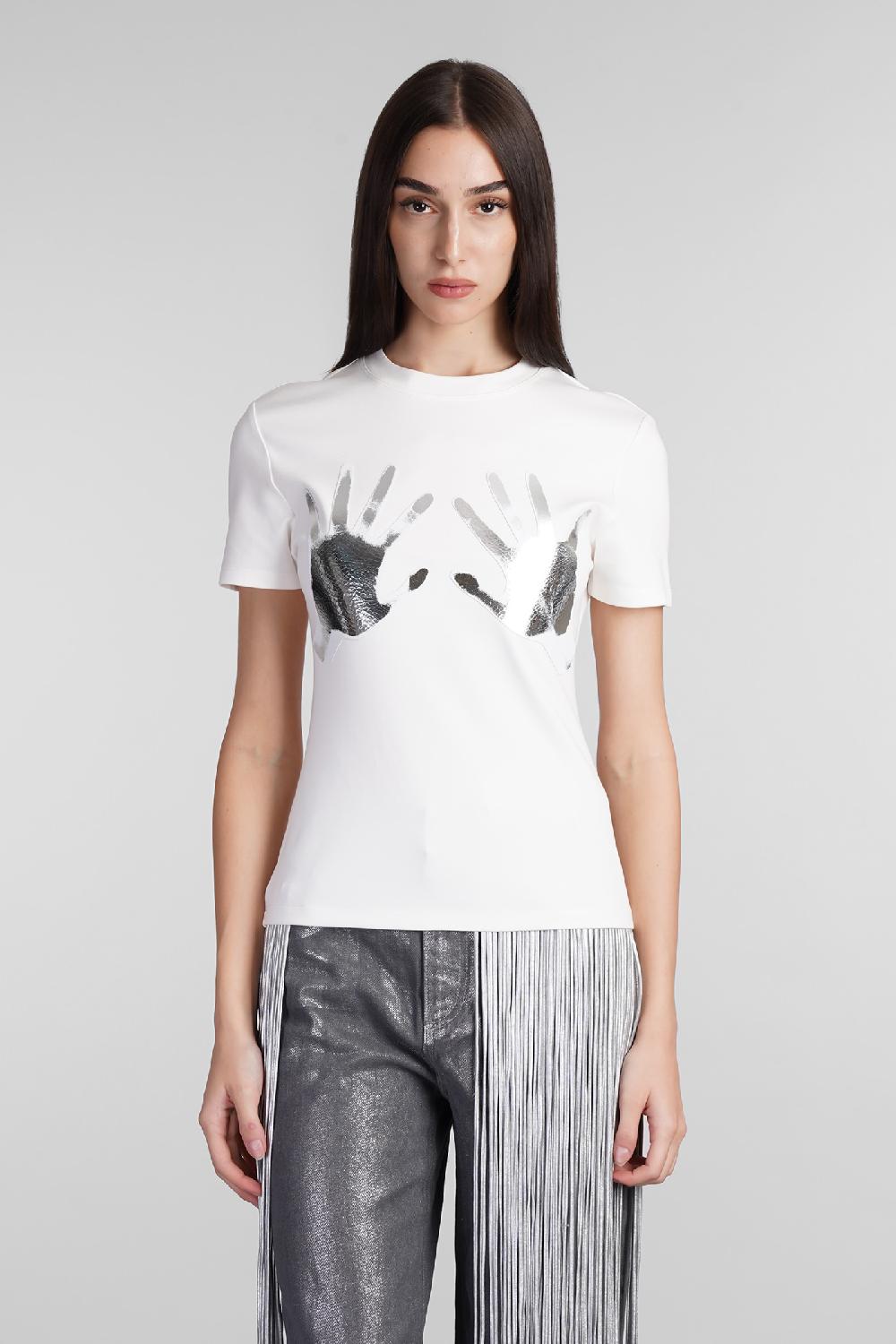 Deliberti Area T-shirt in viscosa bianca cod. 409261 - Deliberti The Luxury Shopping