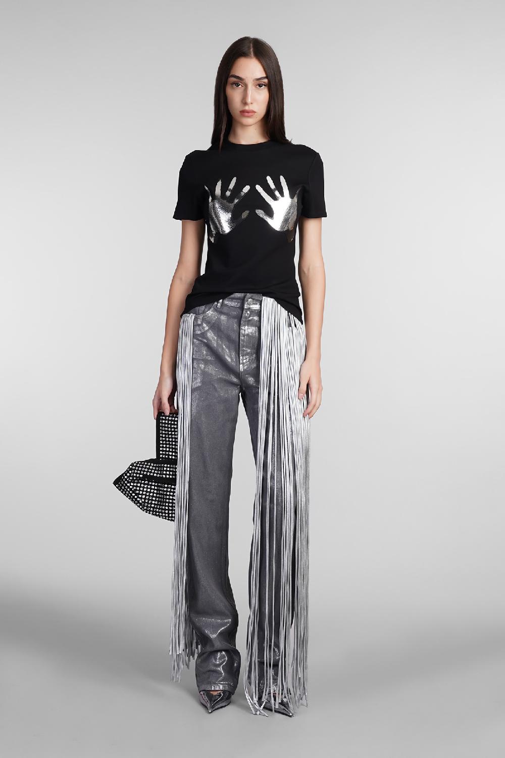 Deliberti Area T-shirt In Viscosa Nera Cod. 409260 - Deliberti The Luxury Shopping