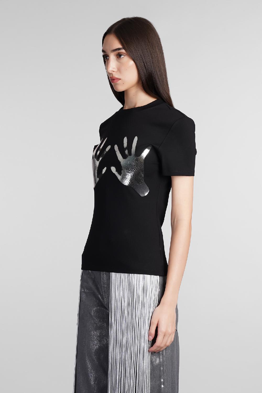 Deliberti Area T-shirt In Viscosa Nera Cod. 409260 - Deliberti The Luxury Shopping