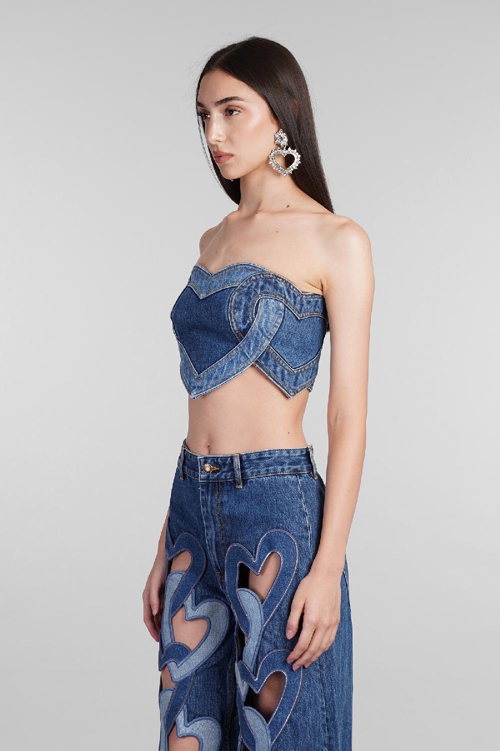 Deliberti Area Topwear In Cotone Blu Cod. 406964 - Deliberti The Luxury Shopping