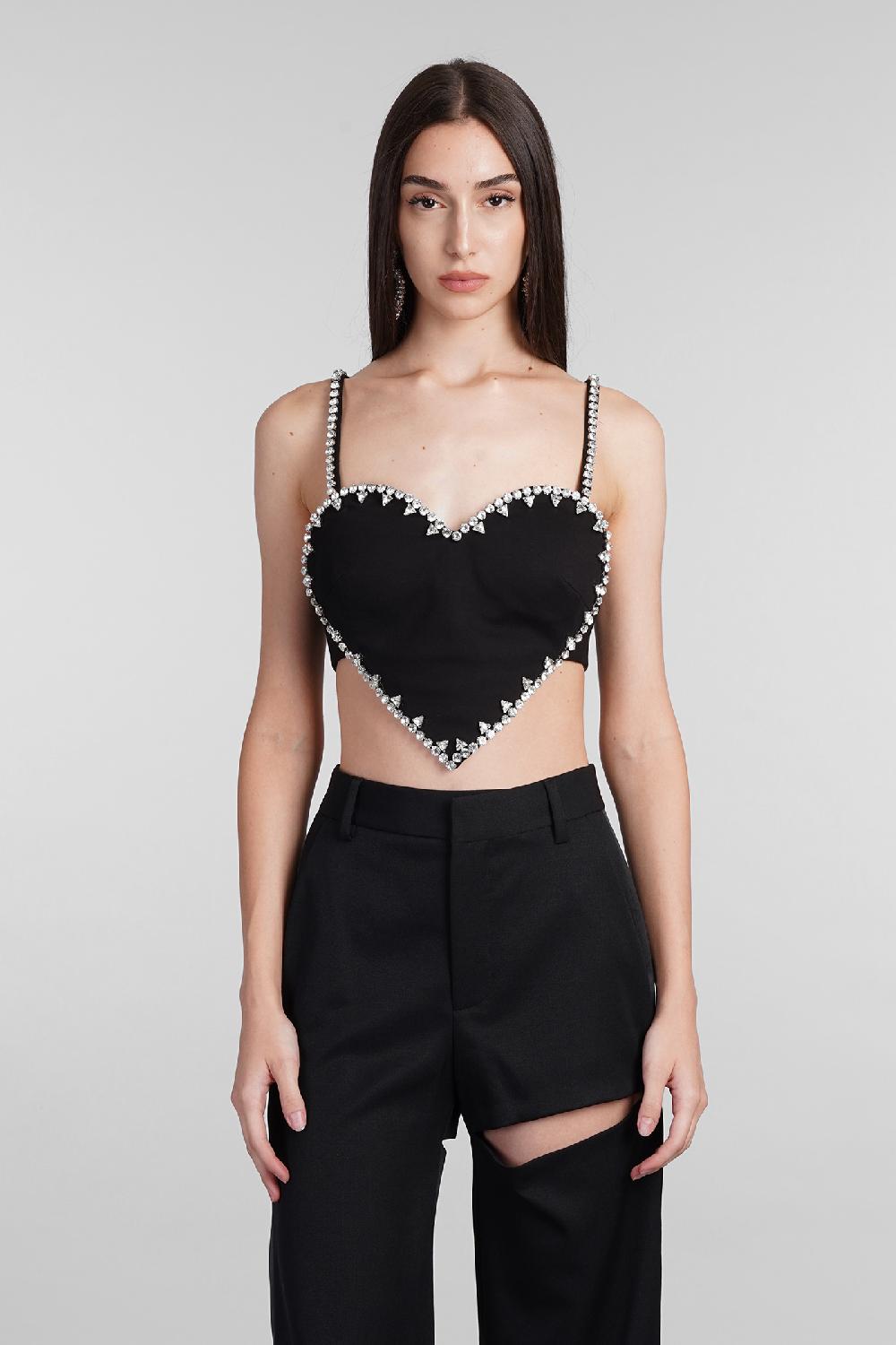 Deliberti Area Topwear in rayon nero cod. 406970 - Deliberti The Luxury Shopping