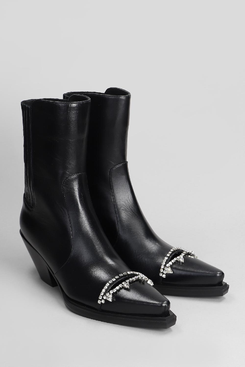 Deliberti Area Tronchetti In Pelle Nera Cod. 407453 - Deliberti The Luxury Shopping