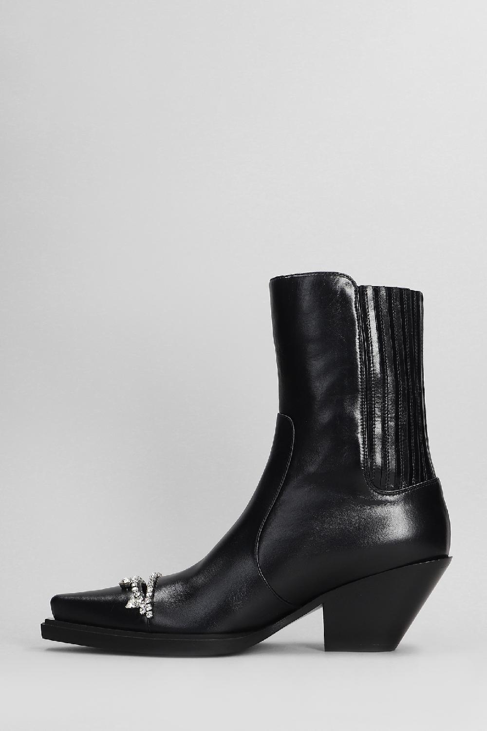 Deliberti Area Tronchetti In Pelle Nera Cod. 407453 - Deliberti The Luxury Shopping