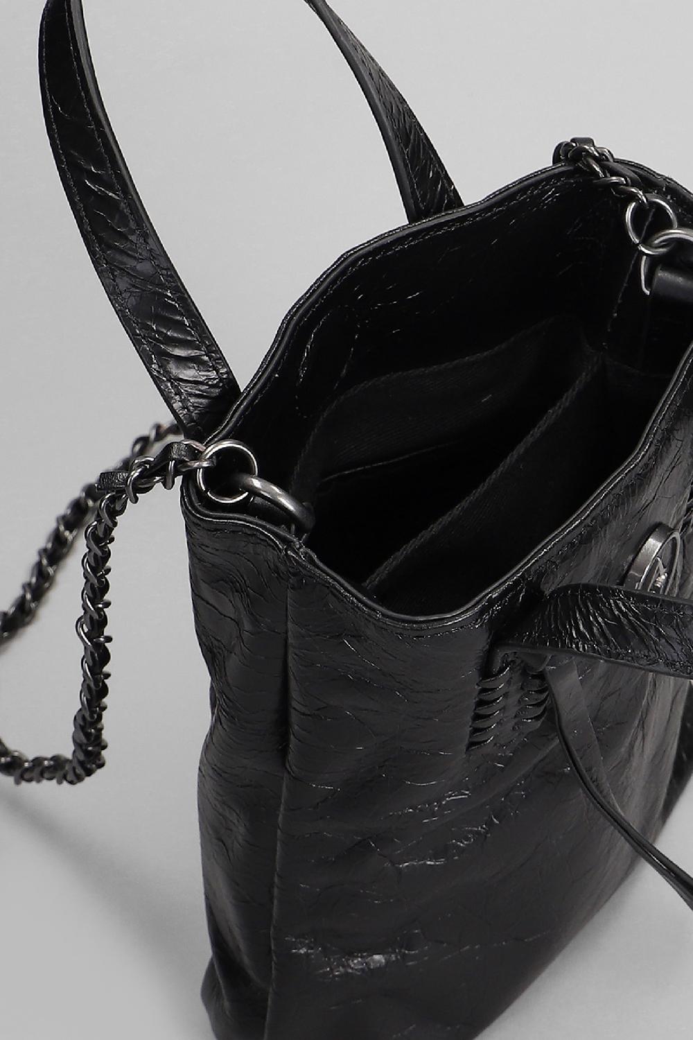 Deliberti Ash Borsa A Mano Reggae In Pelle Nera Cod. 406640 - Deliberti The Luxury Shopping