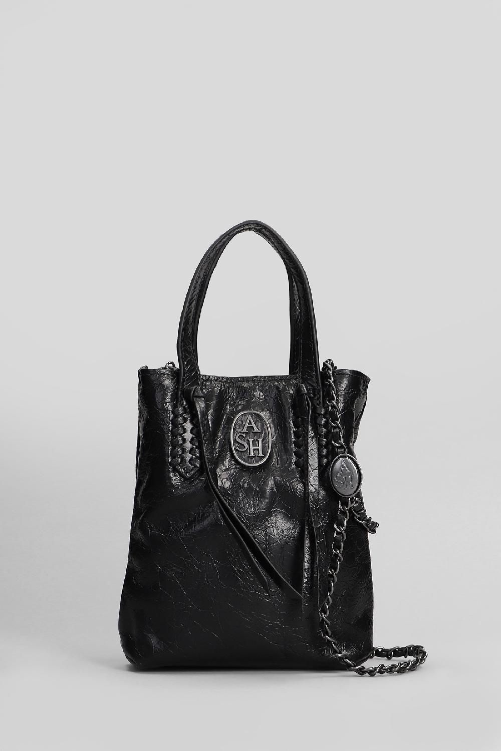 Deliberti Ash Borsa a mano reggae in pelle nera cod. 406640 - Deliberti The Luxury Shopping