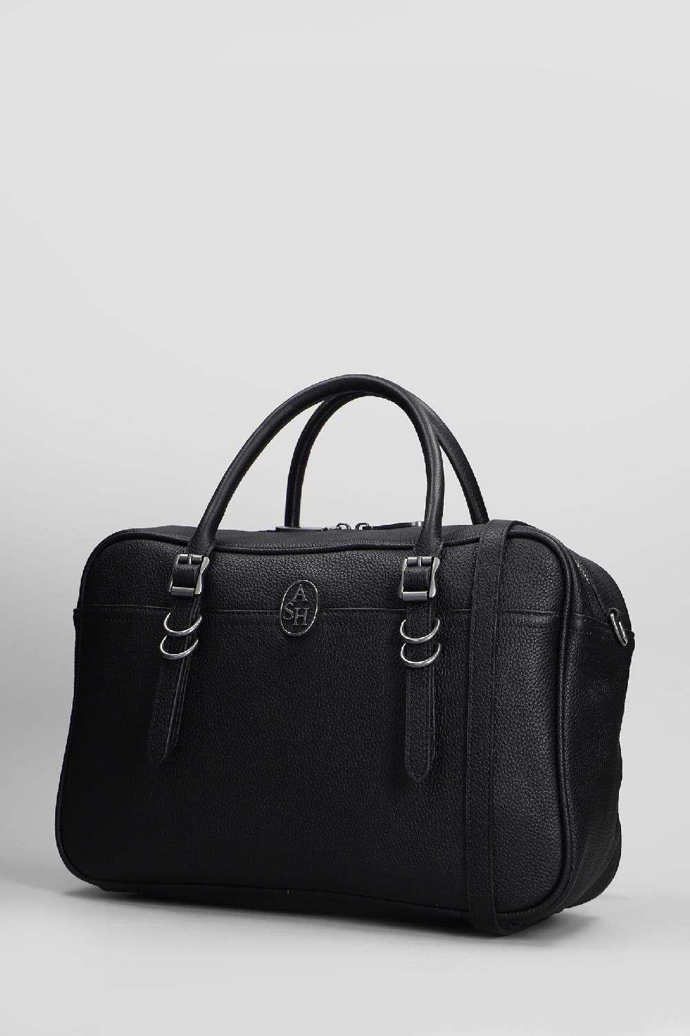 Deliberti Ash Borsa A Spalla Santanabig In Pelle Nera Cod. 406641 - Deliberti The Luxury Shopping