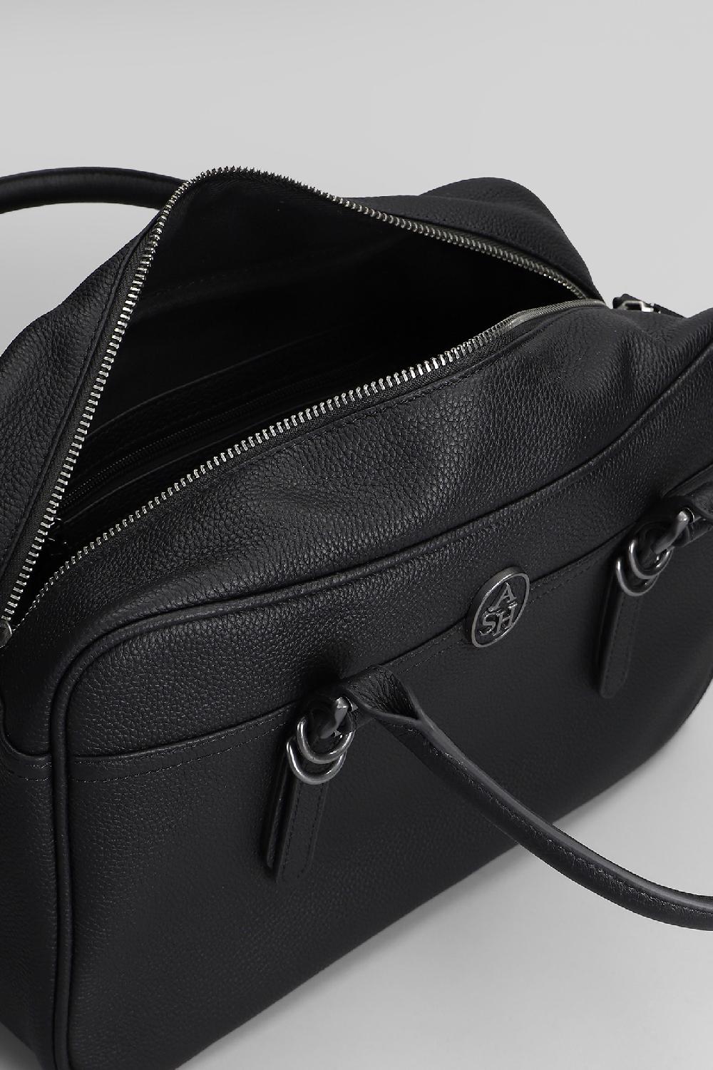 Deliberti Ash Borsa A Spalla Santanabig In Pelle Nera Cod. 406641 - Deliberti The Luxury Shopping