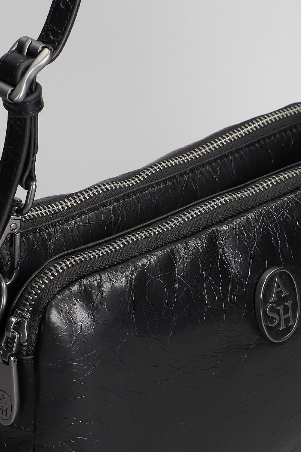 Deliberti Ash Borsa A Spalla Scoopbis In Pelle Nera Cod. 406642 - Deliberti The Luxury Shopping