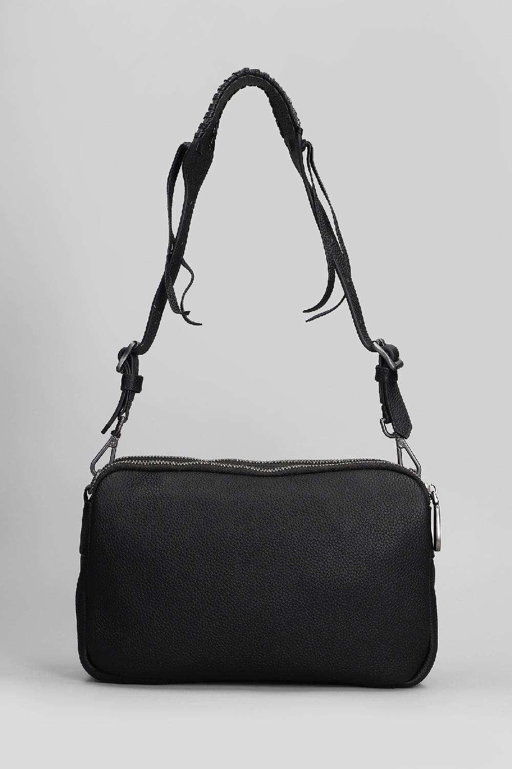 Deliberti Ash Borsa A Spalla Scoopintre In Pelle Nera Cod. 406643 - Deliberti The Luxury Shopping