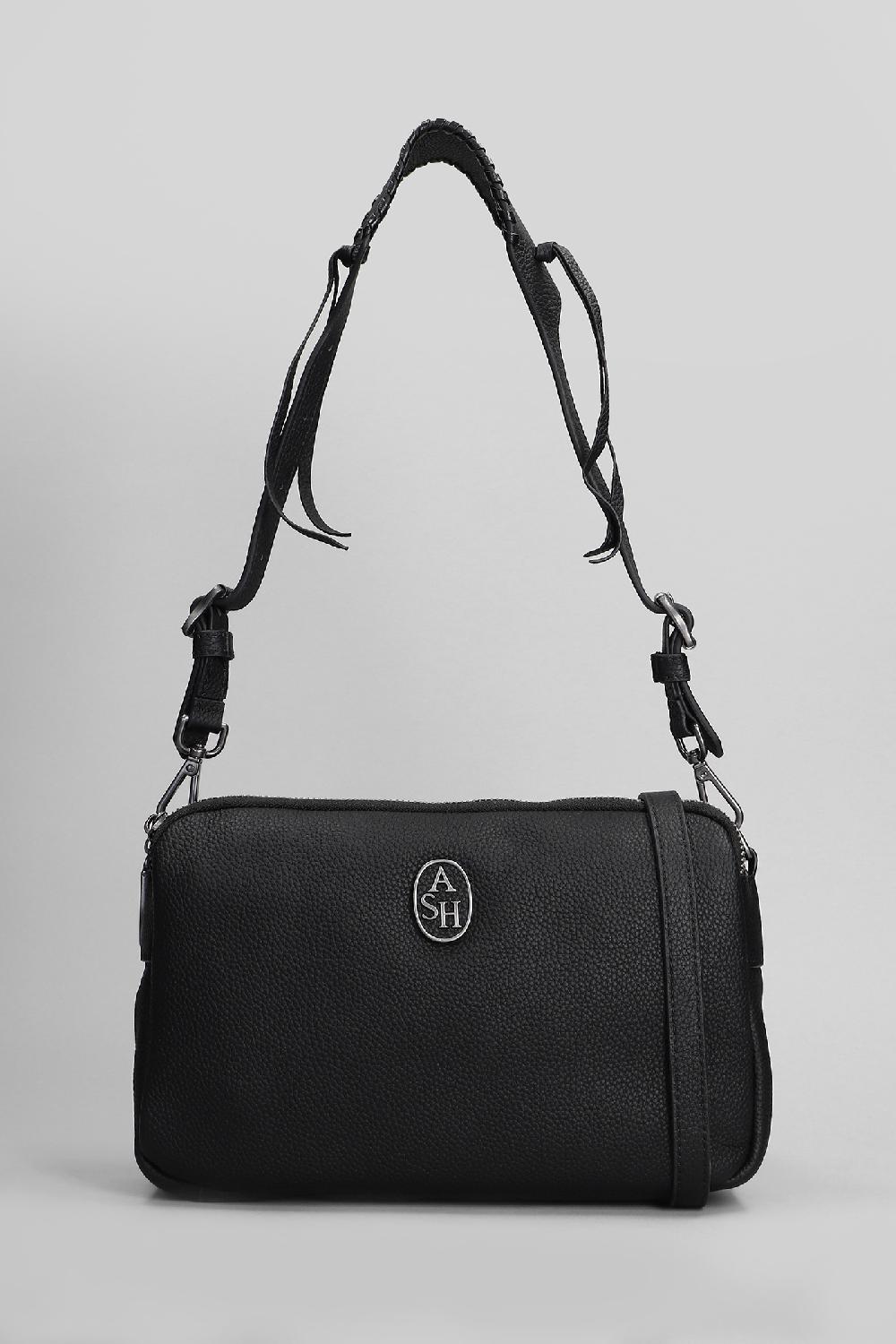 Deliberti Ash Borsa a spalla scoopintre in pelle nera cod. 406643 - Deliberti The Luxury Shopping