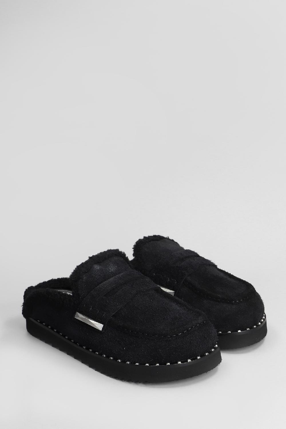 Deliberti Ash Slipper-mule Genda In Camoscio Nero Cod. 407544 - Deliberti The Luxury Shopping