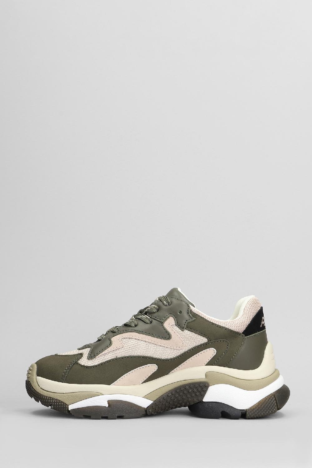 Deliberti Ash Sneakers Addict In Pelle E Tessuto Verde Cod. 405316 - Deliberti The Luxury Shopping