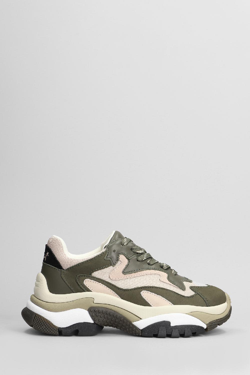 Deliberti Ash Sneakers addict in pelle e tessuto verde cod. 405316 - Deliberti The Luxury Shopping