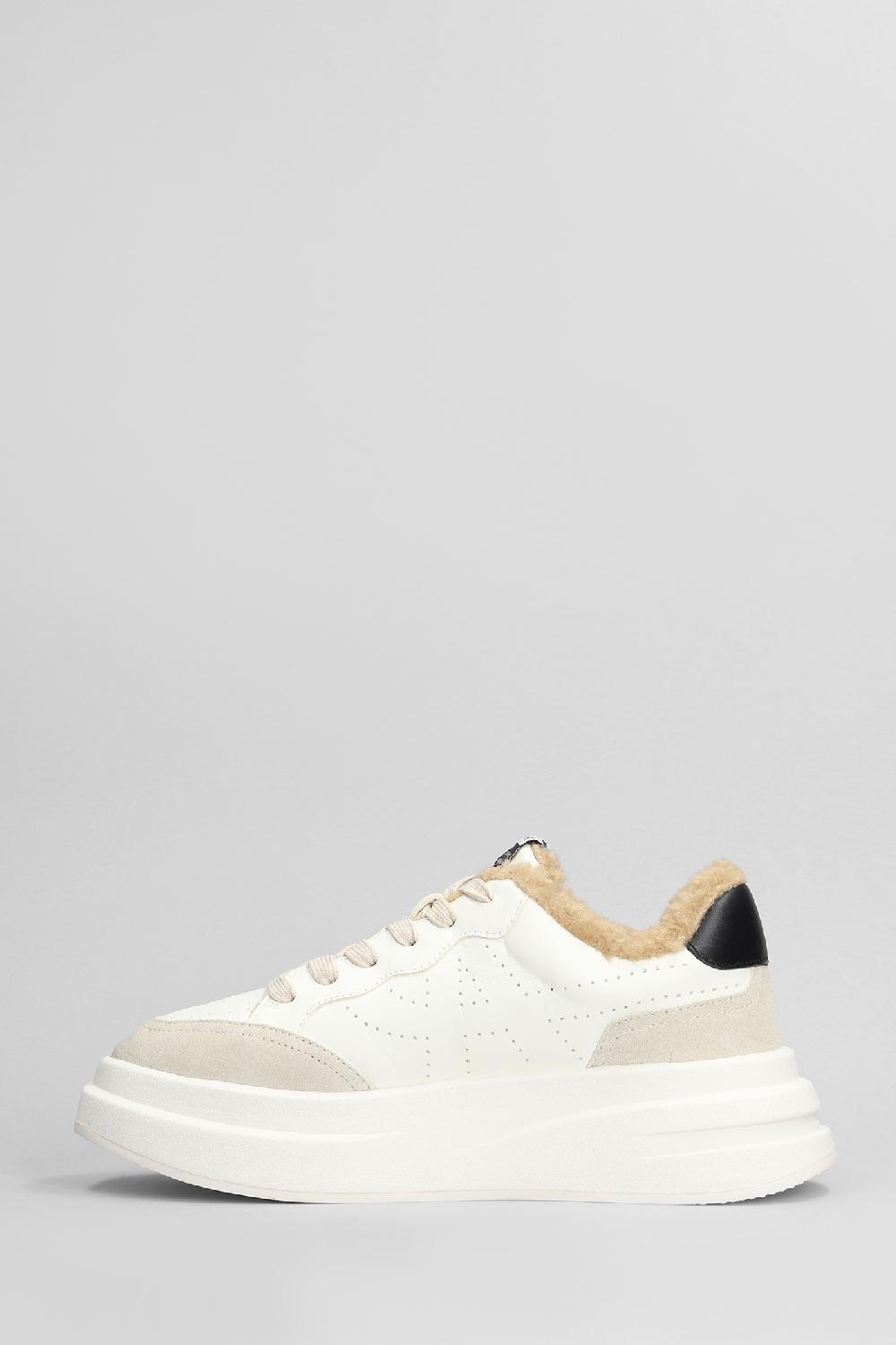 Deliberti Ash Sneakers Impulsfur In Pelle E Camoscio Bianco Cod. 406628 - Deliberti The Luxury Shopping