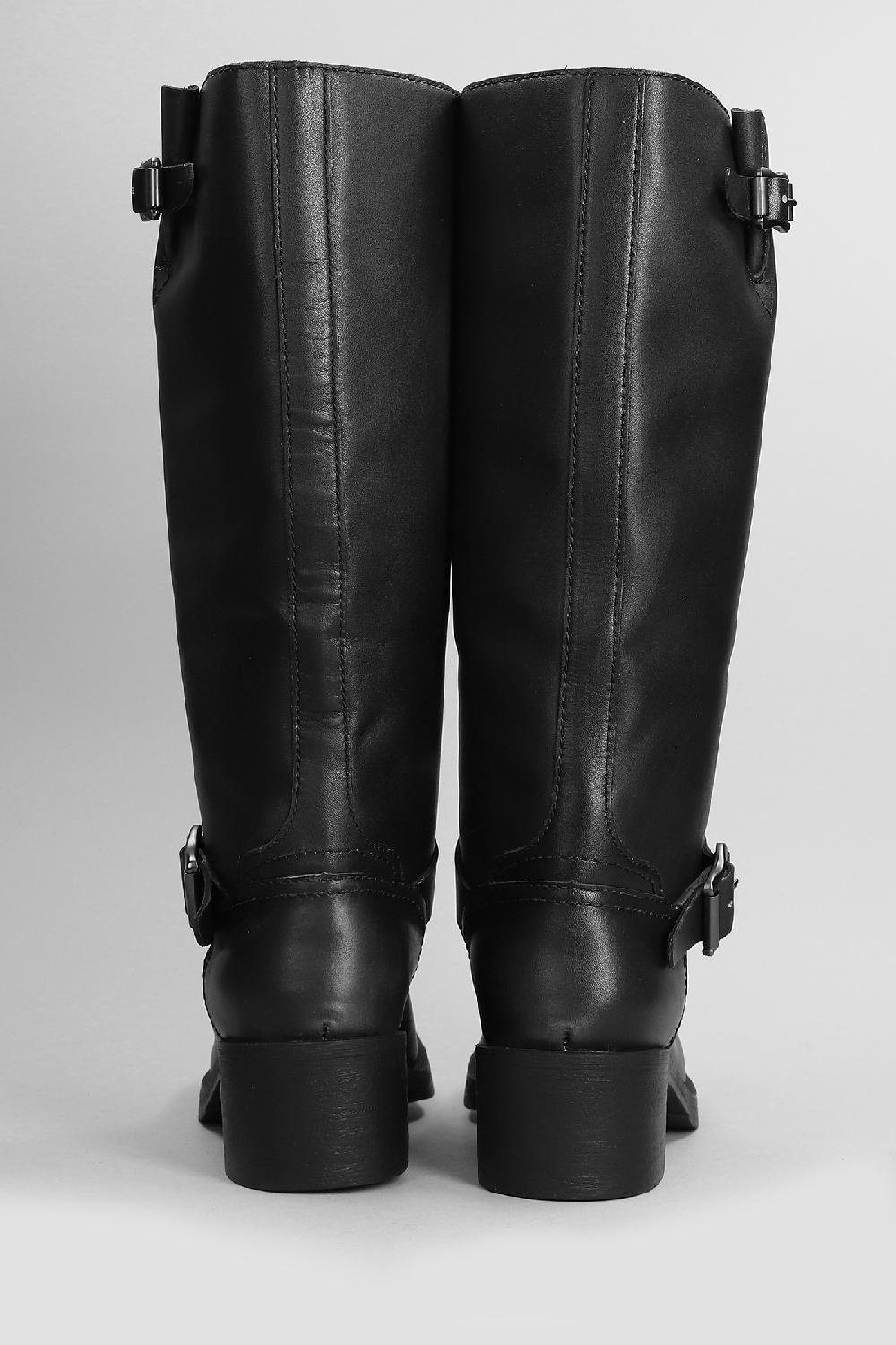 Deliberti Ash Stivali Tacco Alto Trinidad In Pelle Nera Cod. 407553 - Deliberti The Luxury Shopping