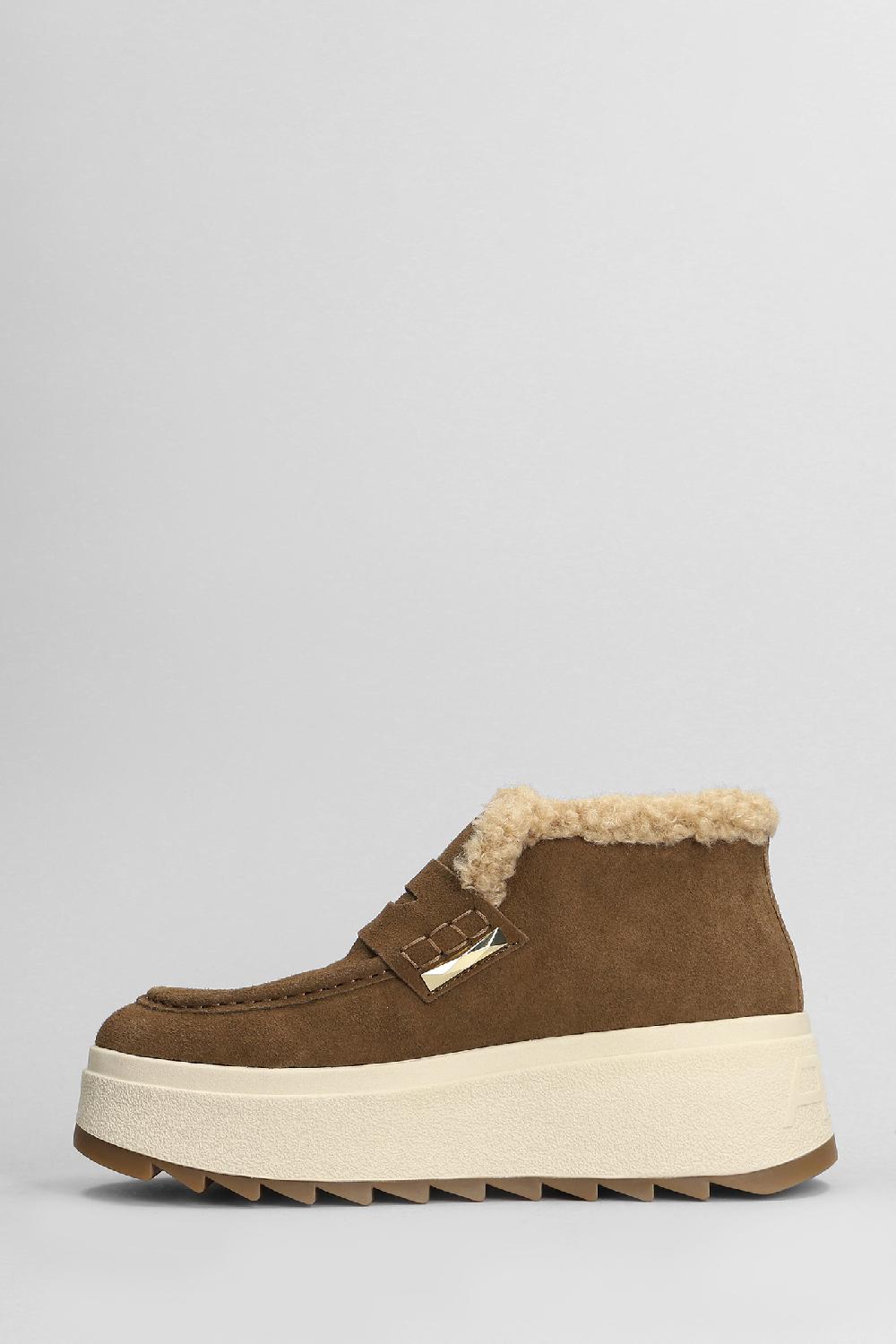 Deliberti Ash Tronchetti Tacco Basso Magic In Camoscio Marrone Cod. 407549 - Deliberti The Luxury Shopping