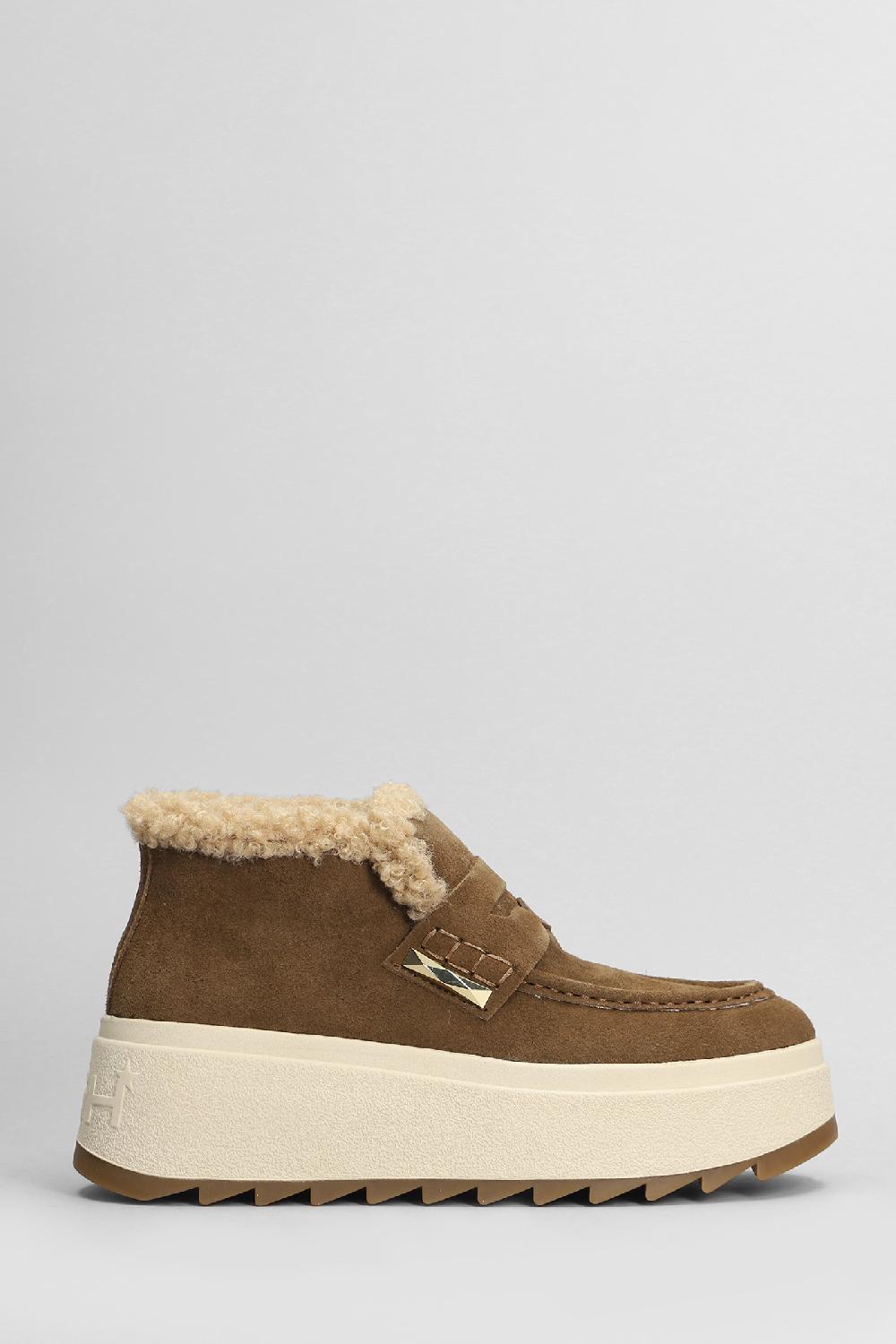 Deliberti Ash Tronchetti tacco basso magic in camoscio marrone cod. 407549 - Deliberti The Luxury Shopping