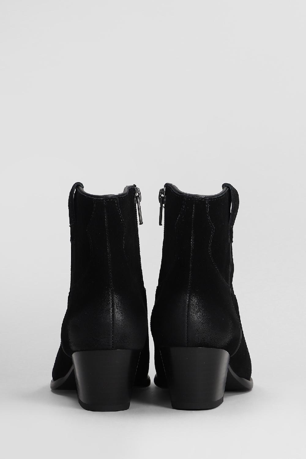 Deliberti Ash Tronchetti Texani Fame In Camoscio Nero Cod. 406624 - Deliberti The Luxury Shopping