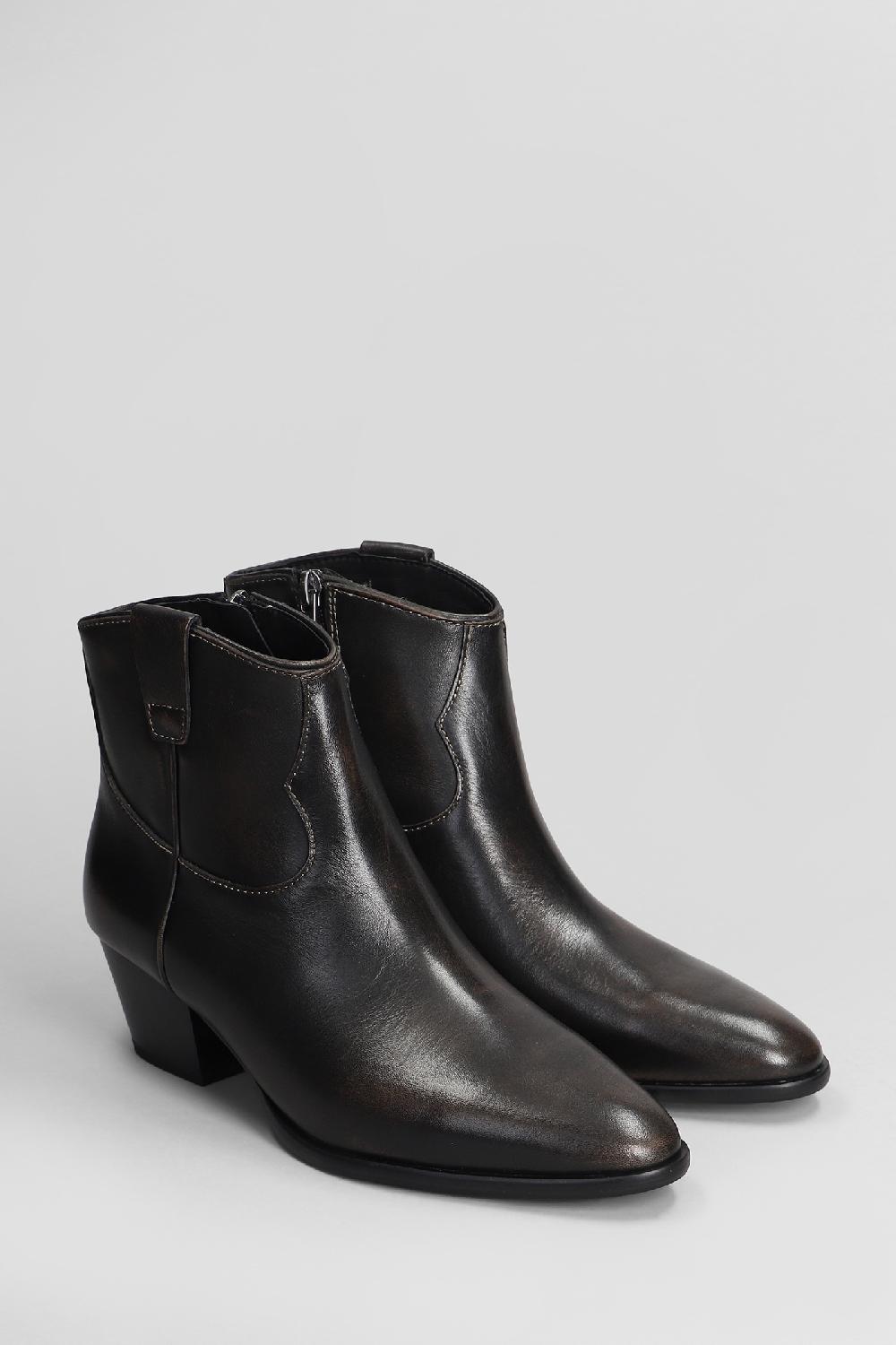 Deliberti Ash Tronchetti Texani Fame In Pelle Nera Cod. 406627 - Deliberti The Luxury Shopping