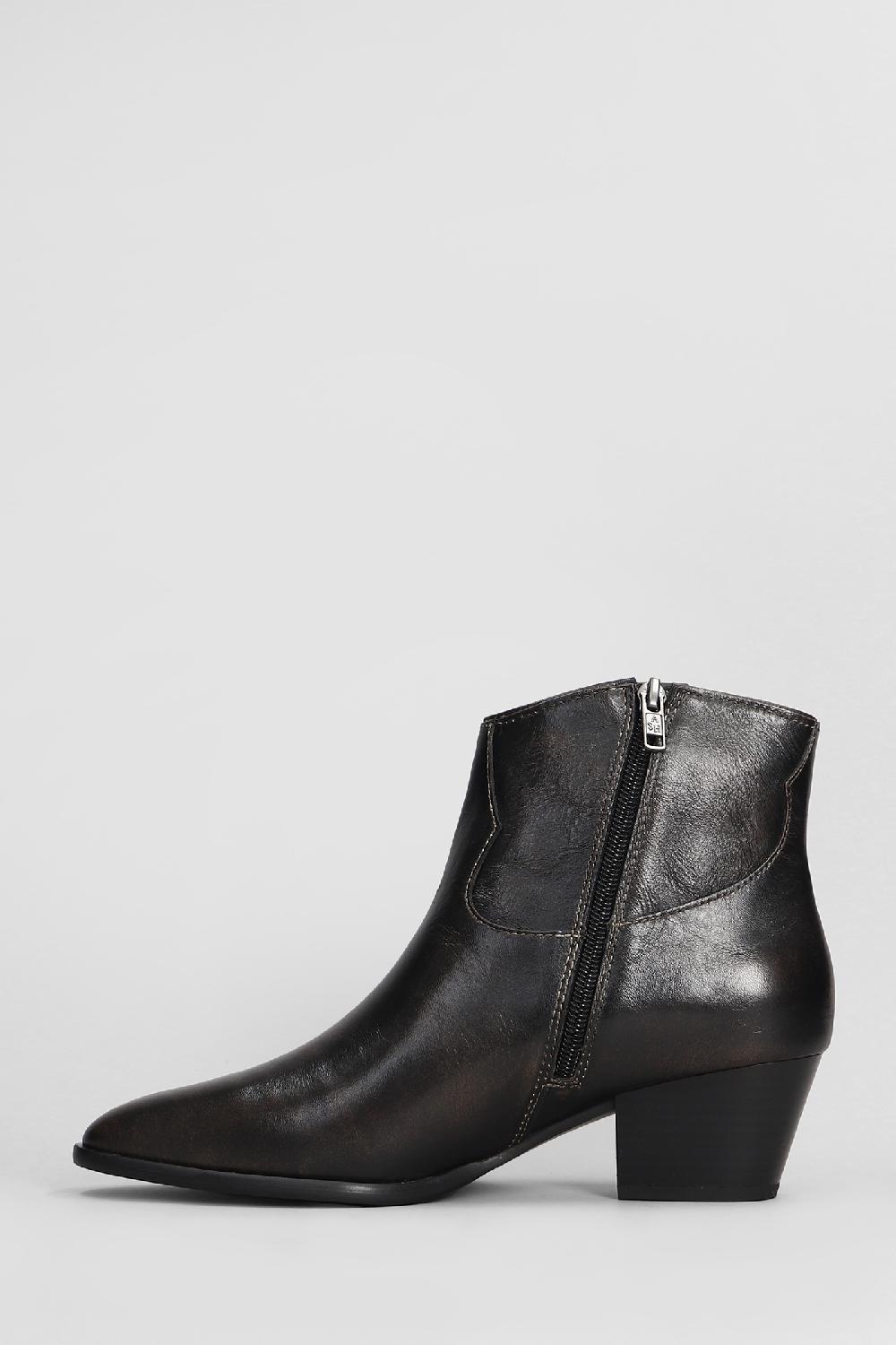 Deliberti Ash Tronchetti Texani Fame In Pelle Nera Cod. 406627 - Deliberti The Luxury Shopping