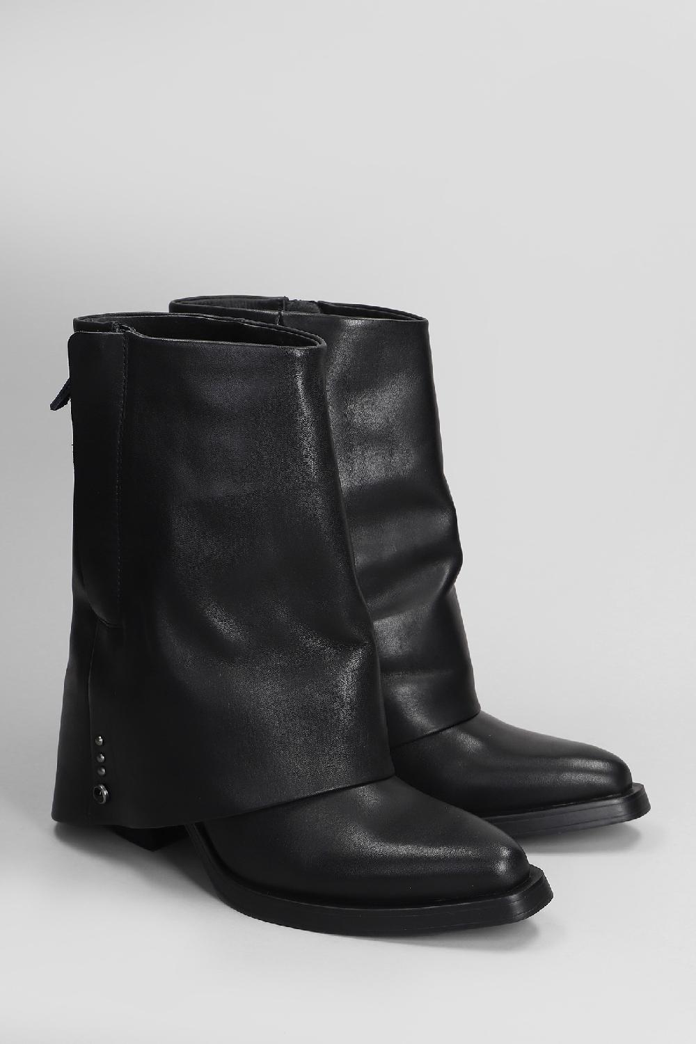 Deliberti Ash Tronchetti Texani Jeff In Pelle Nera Cod. 407850 - Deliberti The Luxury Shopping