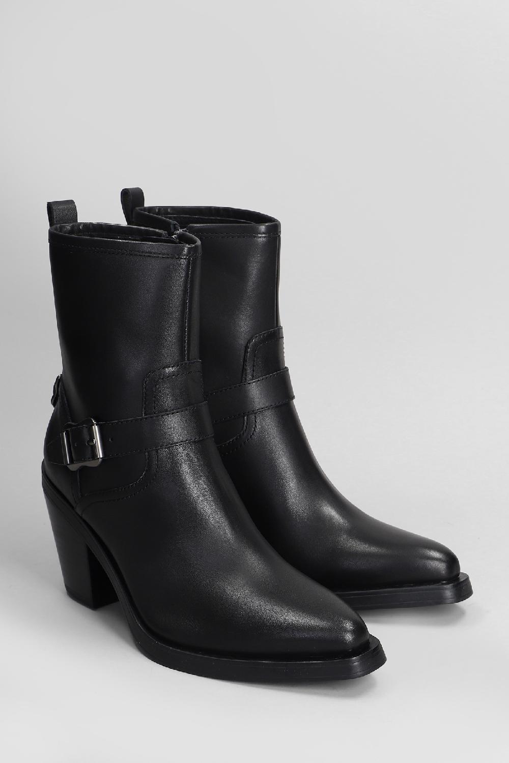 Deliberti Ash Tronchetti Texani Joy In Pelle Nera Cod. 407546 - Deliberti The Luxury Shopping